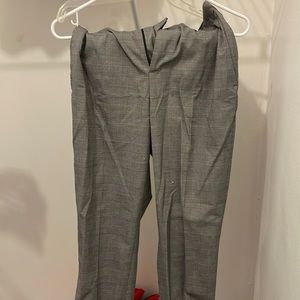 Plaid office pants